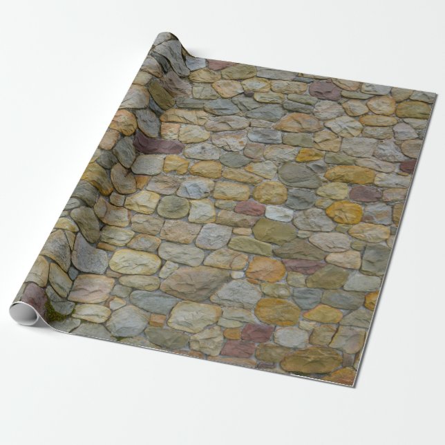 stone wall wrapping paper (Unrolled)