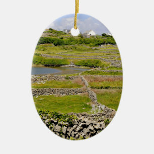 Stone Walls of Ireland Ceramic Tree Decoration