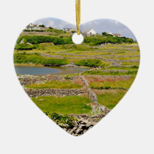 Stone Walls of Ireland Ceramic Tree Decoration