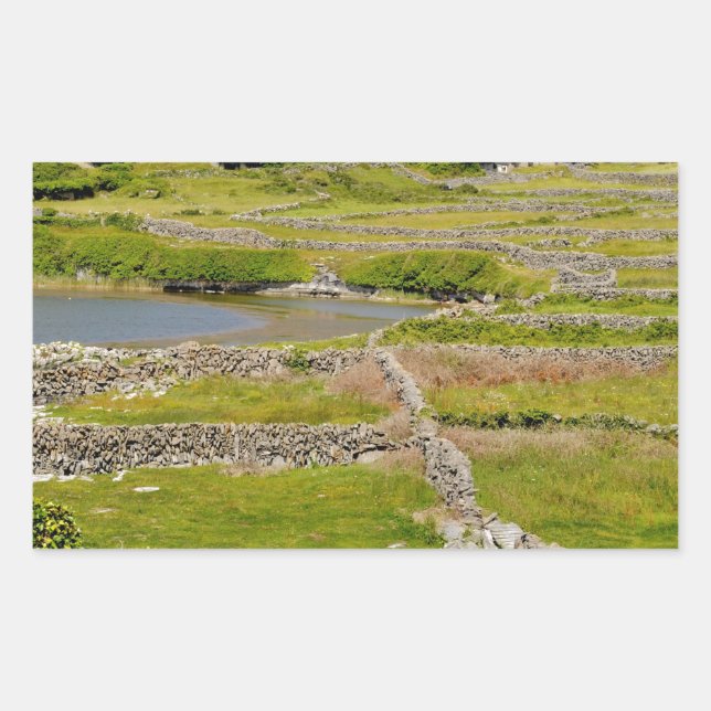 Stone Walls of Ireland Rectangular Sticker (Front)