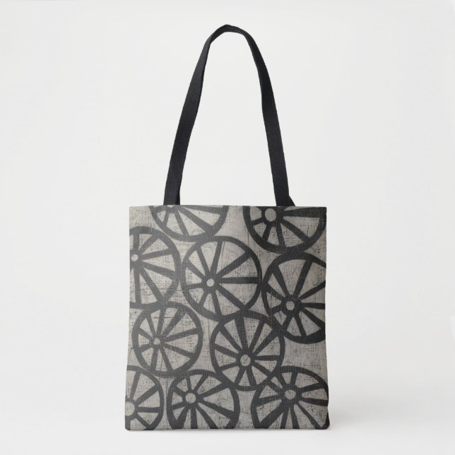 Stone - Wheels Tote Bag (Front)
