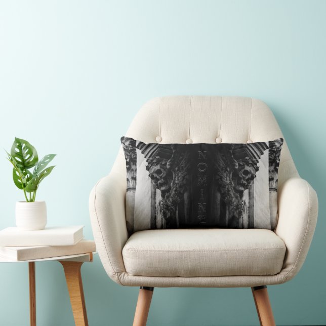 Stone Wings Skull Lumbar Cushion (Chair)