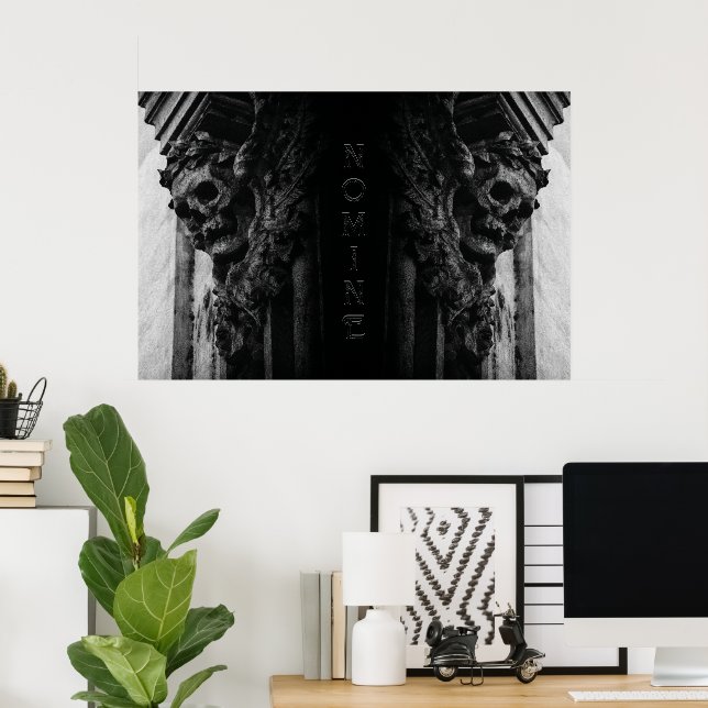 Stone Wings Skull Poster (Home Office)