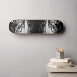 Stone Wings Skull Skateboard