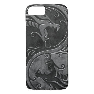 Stone Yin Yang Dragons Case-Mate iPhone Case