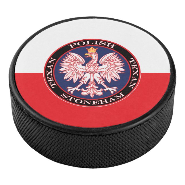 Stoneham Round Polish Texan Hockey Puck (3/4)