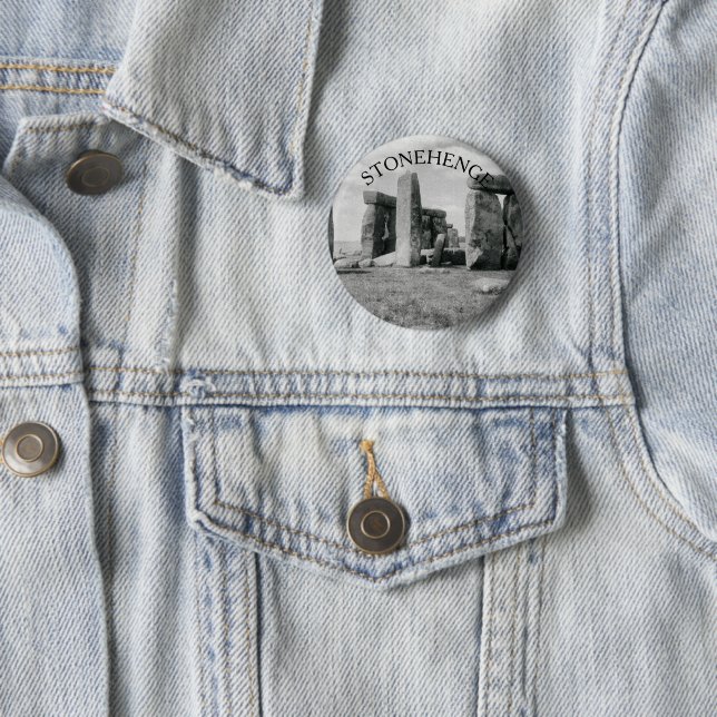 Stonehenge 6 Cm Round Badge (In Situ)