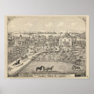 Stonehenge a residence and stock farm poster