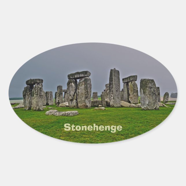 Stonehenge Ancient Historic Site of Power Oval Sticker (Front)