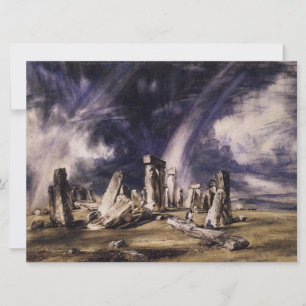 Stonehenge (by John Constable) Card