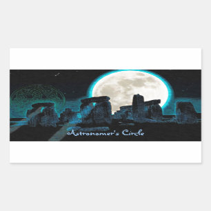 Stonehenge Celtic Standing Stones in Britain Rectangular Sticker