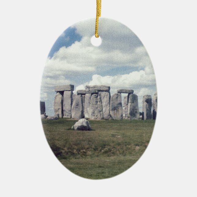 Stonehenge Ceramic Tree Decoration (Front)