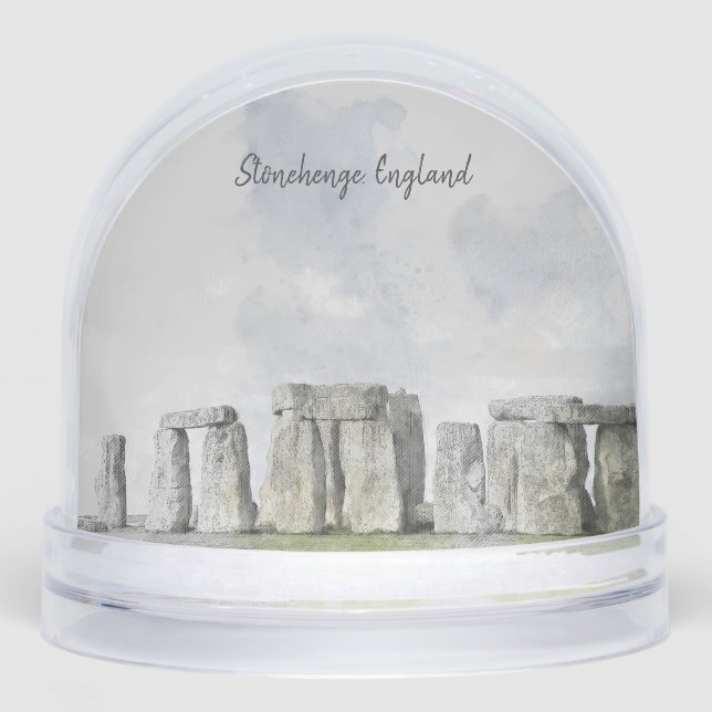 Stonehenge England Ancient World – Historic Snowglobe (Front)
