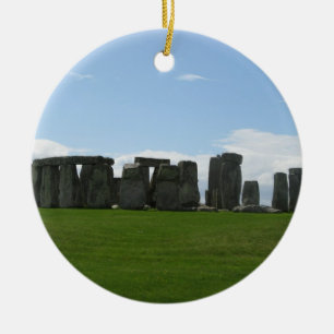 Stonehenge England Landscape Photography Ceramic Tree Decoration