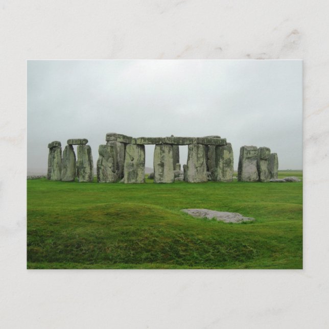 StoneHenge England PreHistoric Monument Wonders Postcard (Front)