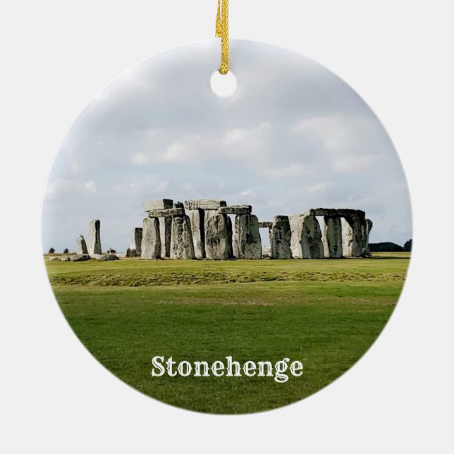 Stonehenge England Souvenir Ornament (Back)