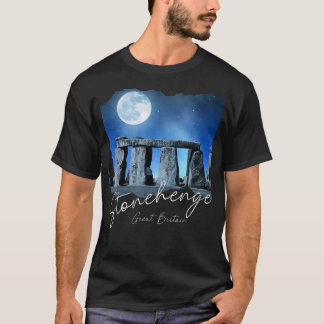 Stonehenge England Souvenir Stonehenge At Night T-Shirt