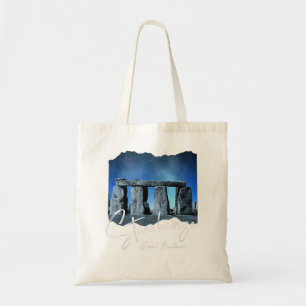 Stonehenge England Souvenir - Stonehenge At Night Tote Bag