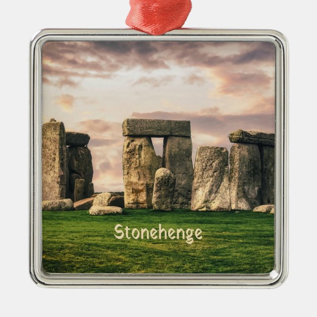 Stonehenge England UK Metal Tree Decoration (Front)