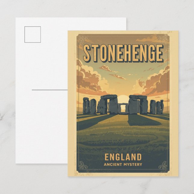 Stonehenge england Wiltshire World Heritage Site Postcard (Front/Back)