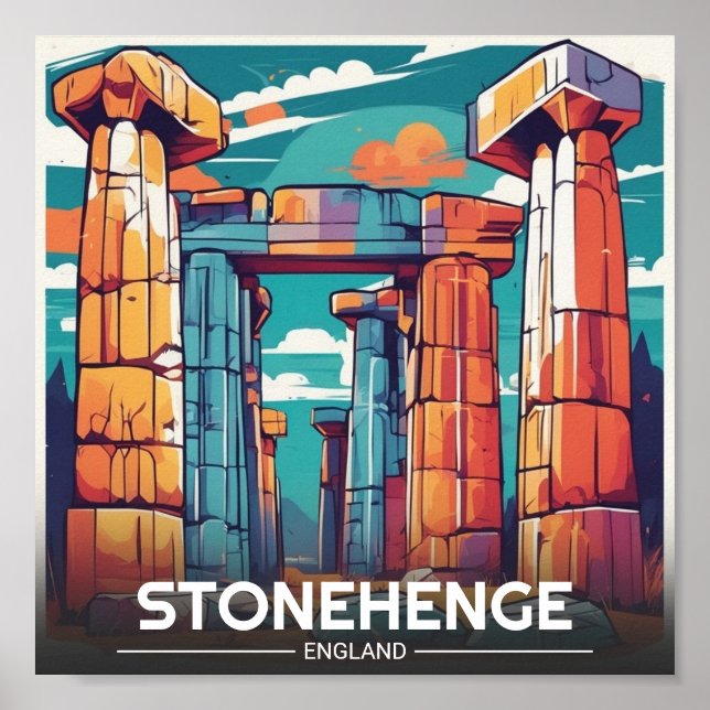  Stonehenge england Wiltshire World Heritage Site Poster (Front)