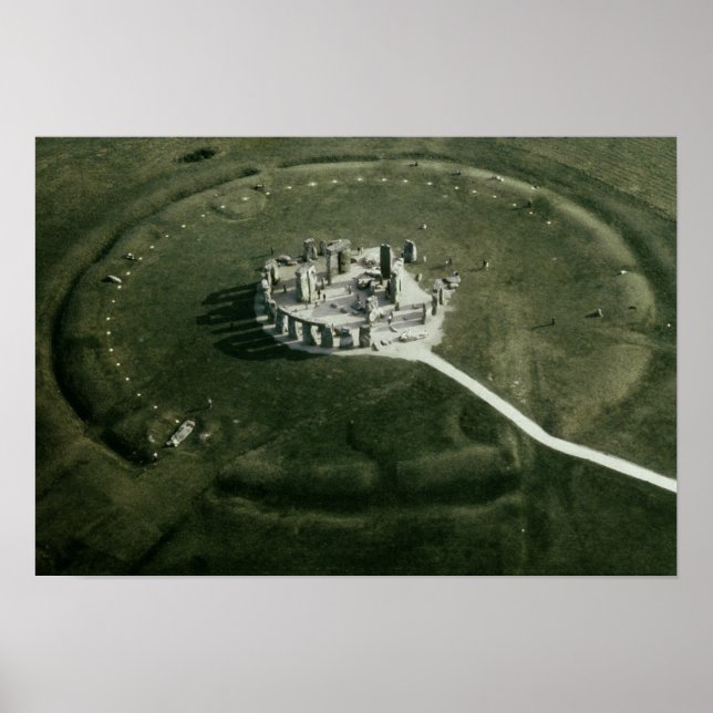 Stonehenge from the air poster (Front)