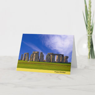 Stonehenge image for Birthday greeting card