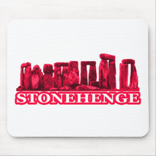 Stonehenge Magenta transp The MUSEUM Zazzle Gifts Mouse Pad