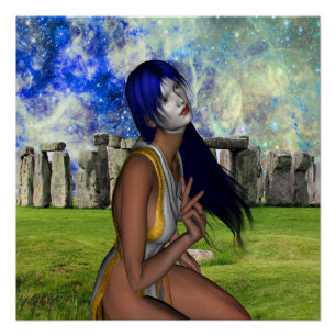 Stonehenge Meditation Poster