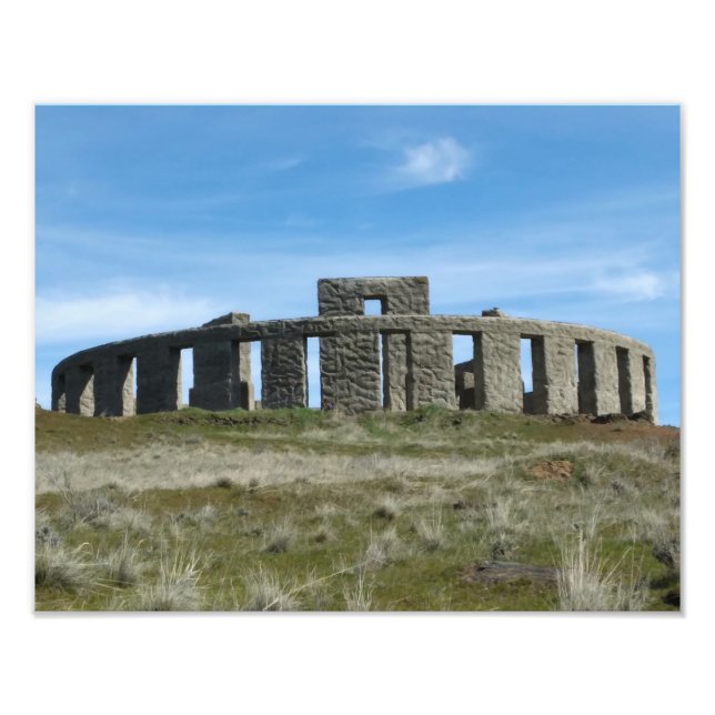 Stonehenge Memorial in Maryhill, WA Photo Print (Front)