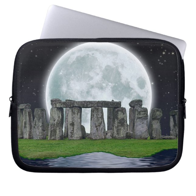 Stonehenge & Moon Ancient Historic Site of Power 2 Laptop Sleeve (Front)