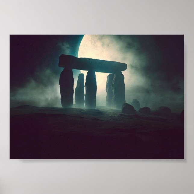 Stonehenge on Alien Planet Poster (Front)