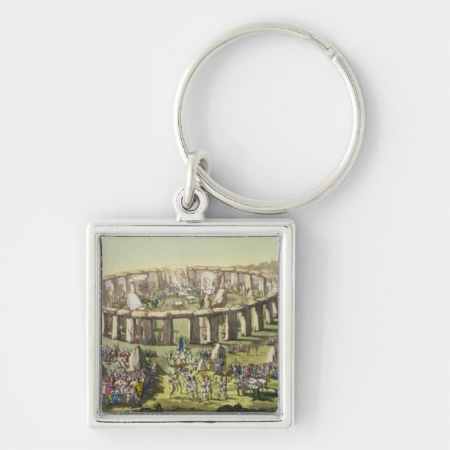 Stonehenge, or a Circular Temple of the Druids, pl Key Ring (Front)