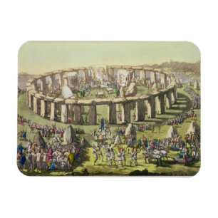 Stonehenge, or a Circular Temple of the Druids, pl Magnet