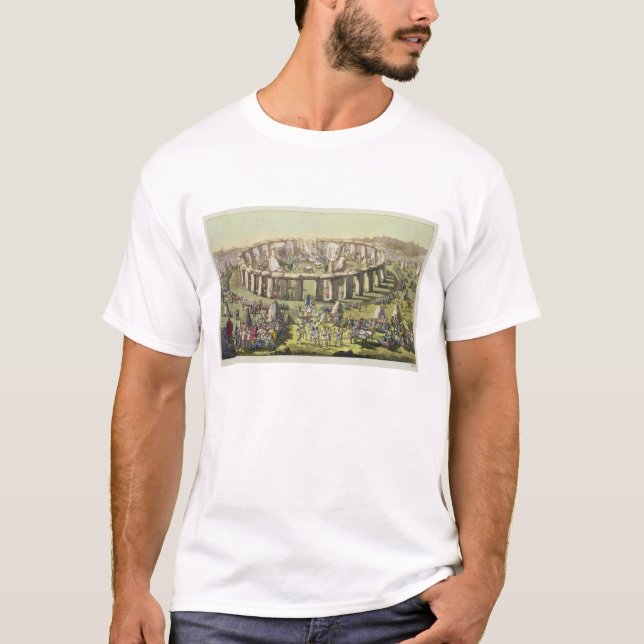 Stonehenge, or a Circular Temple of the Druids, pl T-Shirt (Front)