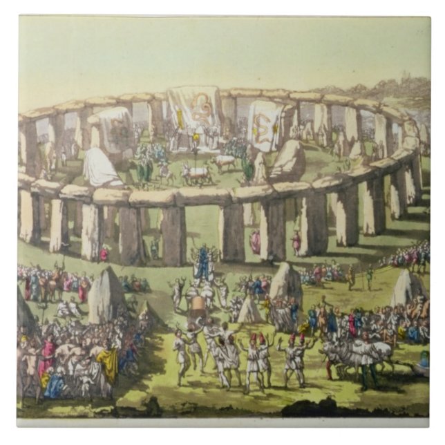 Stonehenge, or a Circular Temple of the Druids, pl Tile (Front)