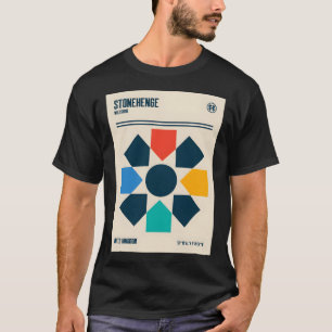 Stonehenge Retro Travel Art T-Shirt