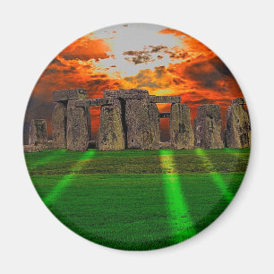 Stonehenge Standing Stones at Sunset Magnet