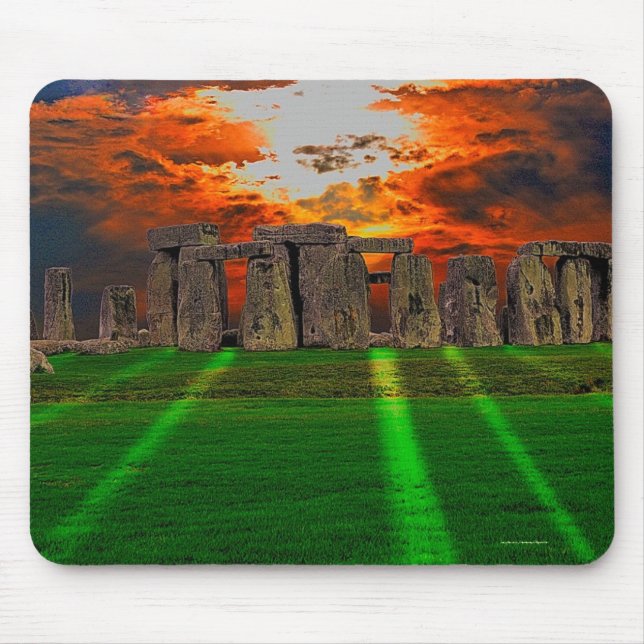 Stonehenge Standing Stones at Sunset Mouse Pad (Front)