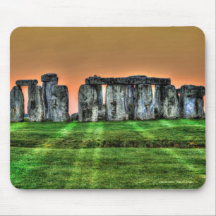 Stonehenge Standing Stones near Sunset Mouse Pad