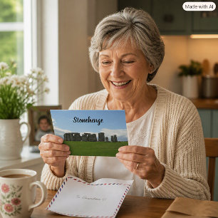 Stonehenge Stone Circle England Personalize Postcard