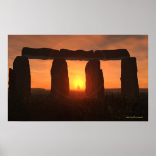 Stonehenge Sunrise Poster