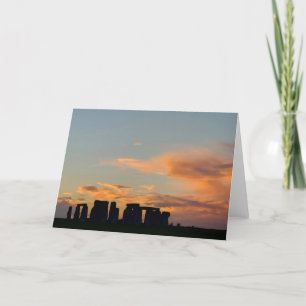 Stonehenge Sunset Card