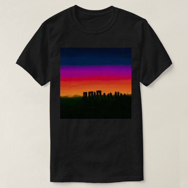 Stonehenge sunset T-Shirt (Design Front)
