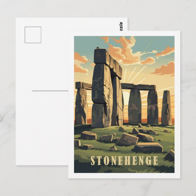 Stonehenge United Kingdom Famous Travel Place Postcard (Front/Back)