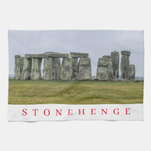 Stonehenge view tea towel