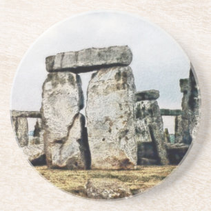 Stonehenge Watercolor Art Coaster