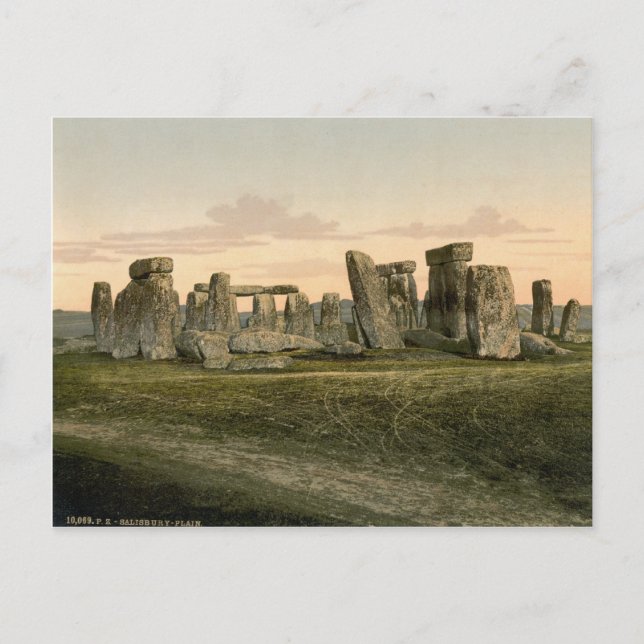 Stonehenge, Wiltshire, England c.1895 Postcard (Front)