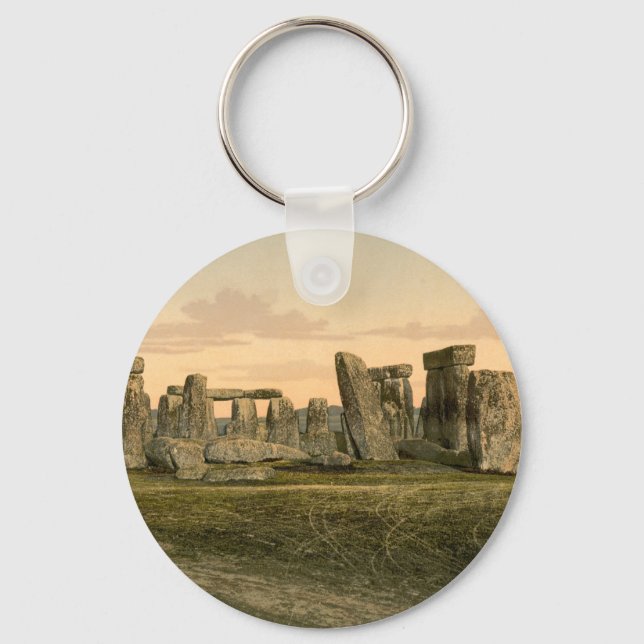 Stonehenge, Wiltshire, England Key Ring (Front)