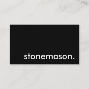 stonemason. business card